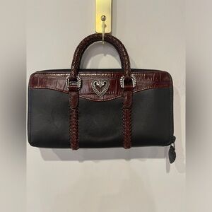 Brighton Leather Wallet/Clutch Purse With Handles